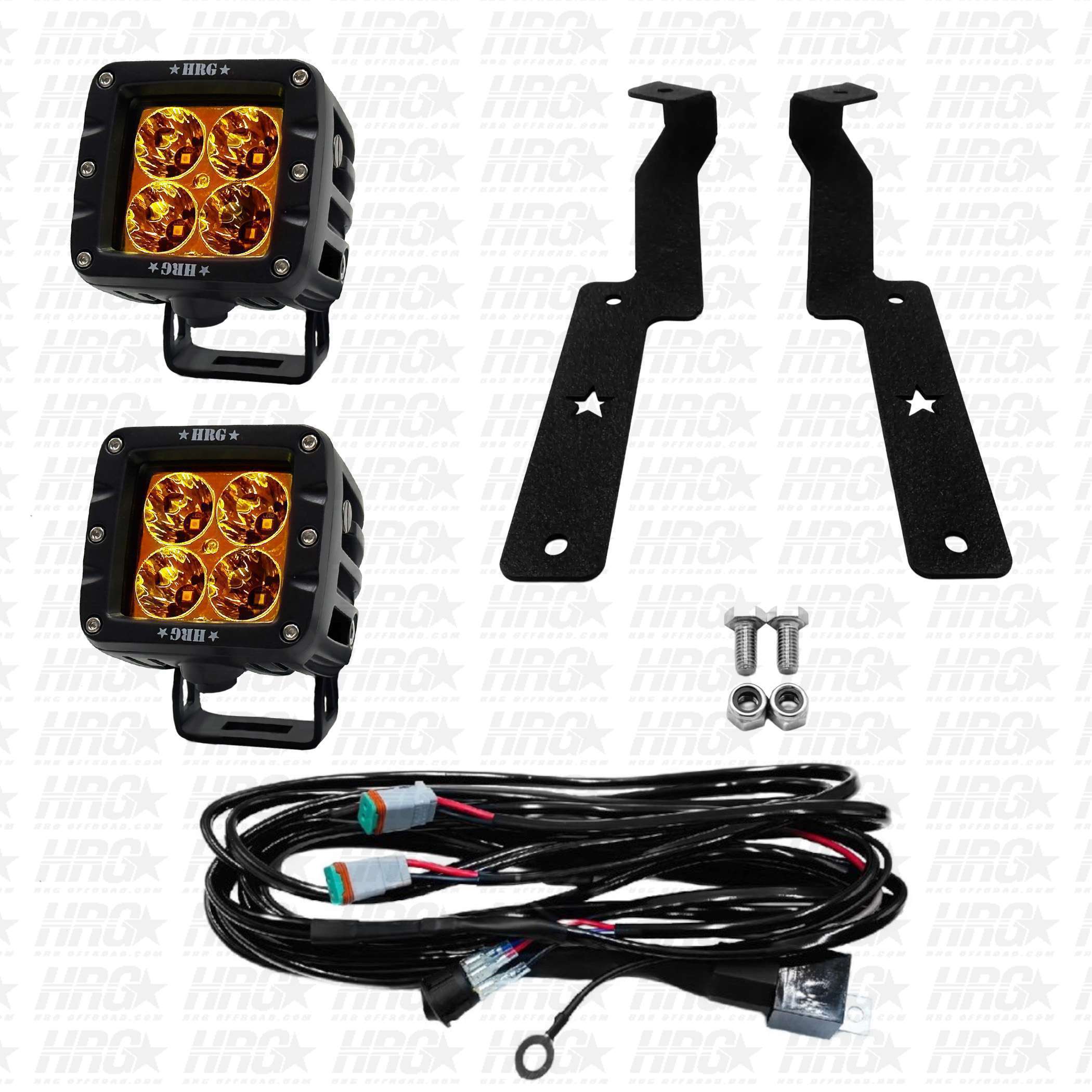 3 INCH AMBER POD LIGHT KIT FOR 2017-2023 MAZDA CX-5 - HRG Offroad